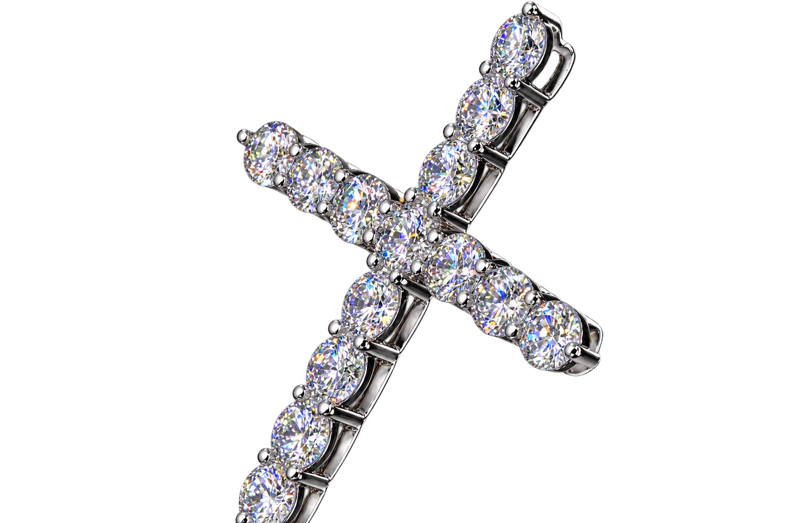 Cross Lab grown Diamond Pendant 3.87 CT
