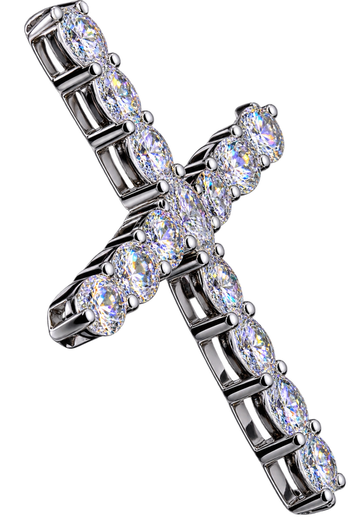 Cross Lab grown Diamond Pendant 2.41 CT