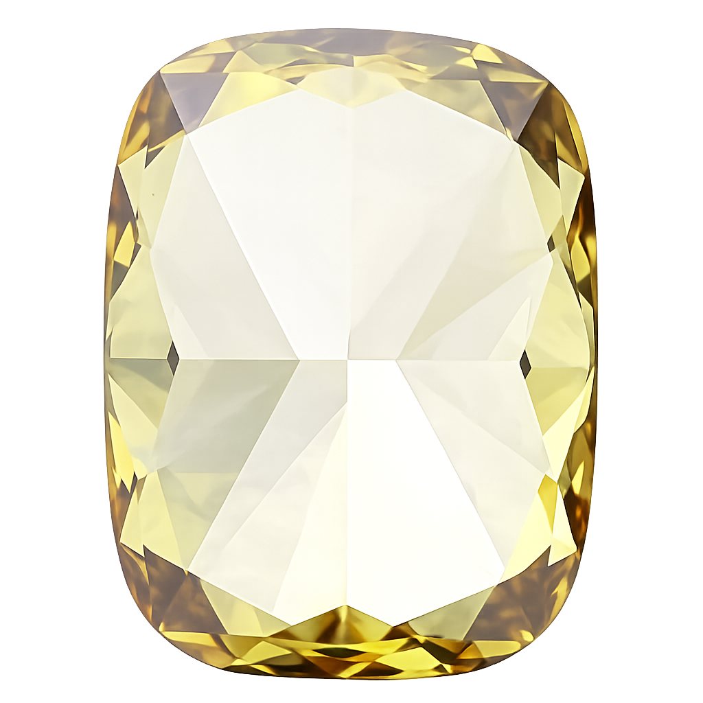 Cushion Cut Lab Grown Fancy Intense Yellow Diamond 1 CT