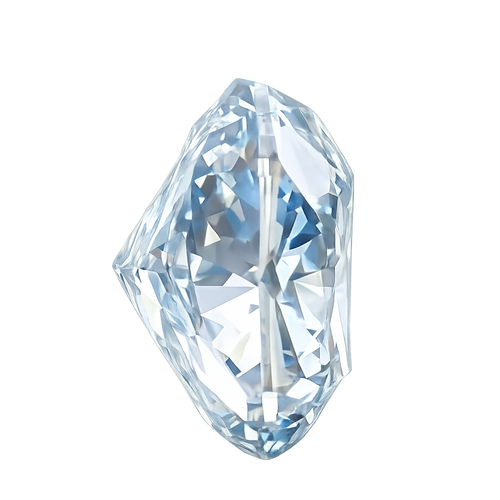 Cushion Cut Lab Grown Fancy Vivid Blue Diamond 1 CT