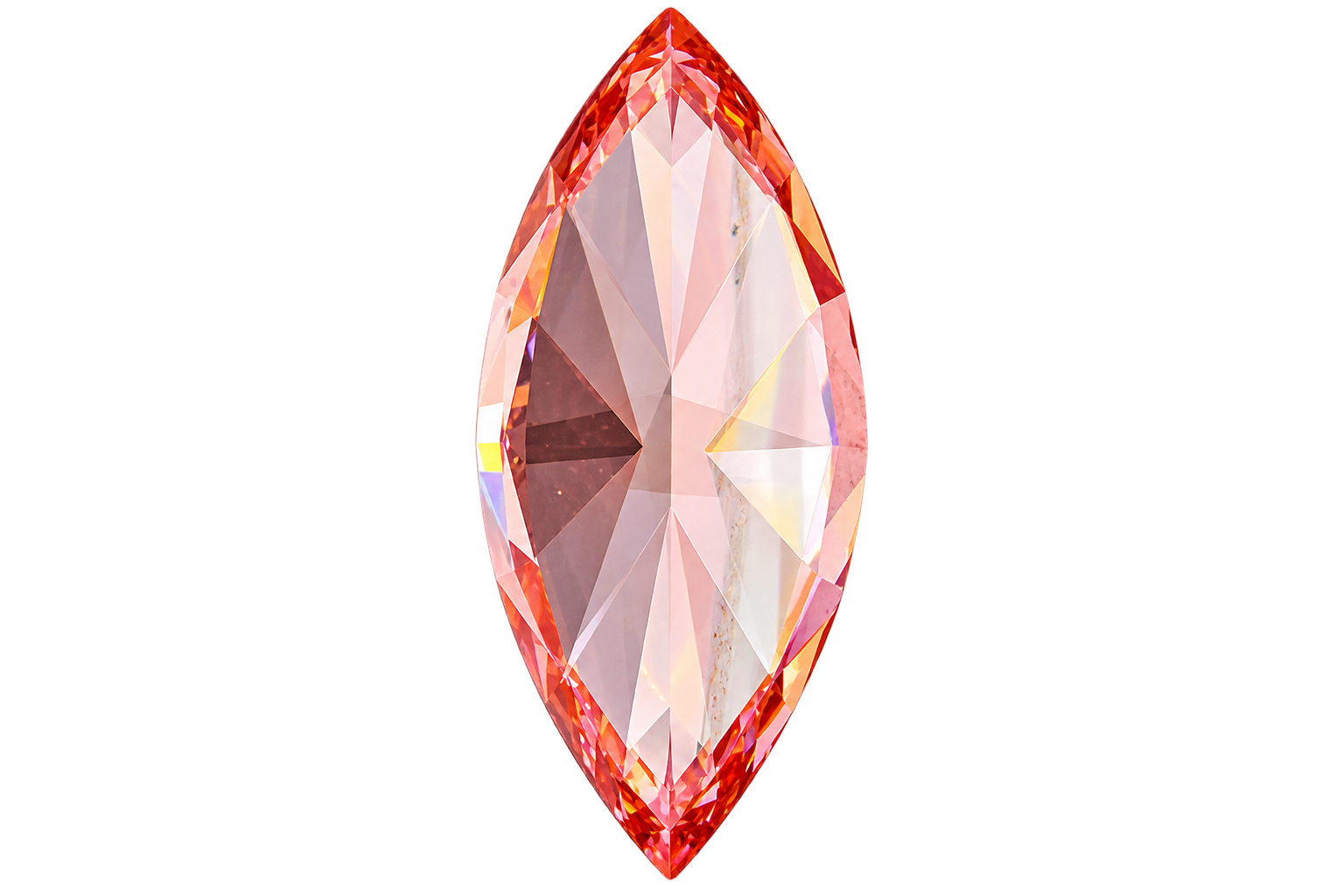 Marquise Cut Fancy Vivid Pink Lab Grown Diamond 1 CT