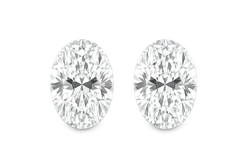 Oval Cut Matching Pair Lab Grown Diamond 1 CT (TDW 2CT)