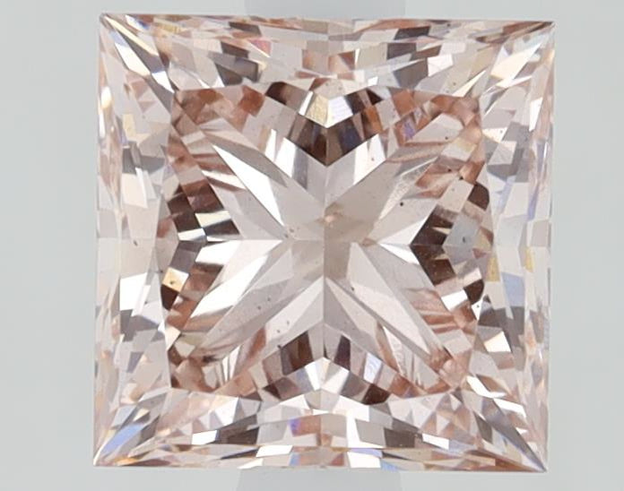 Princess Cut Fancy Vivid Pink Lab Grown Diamond 1 CT
