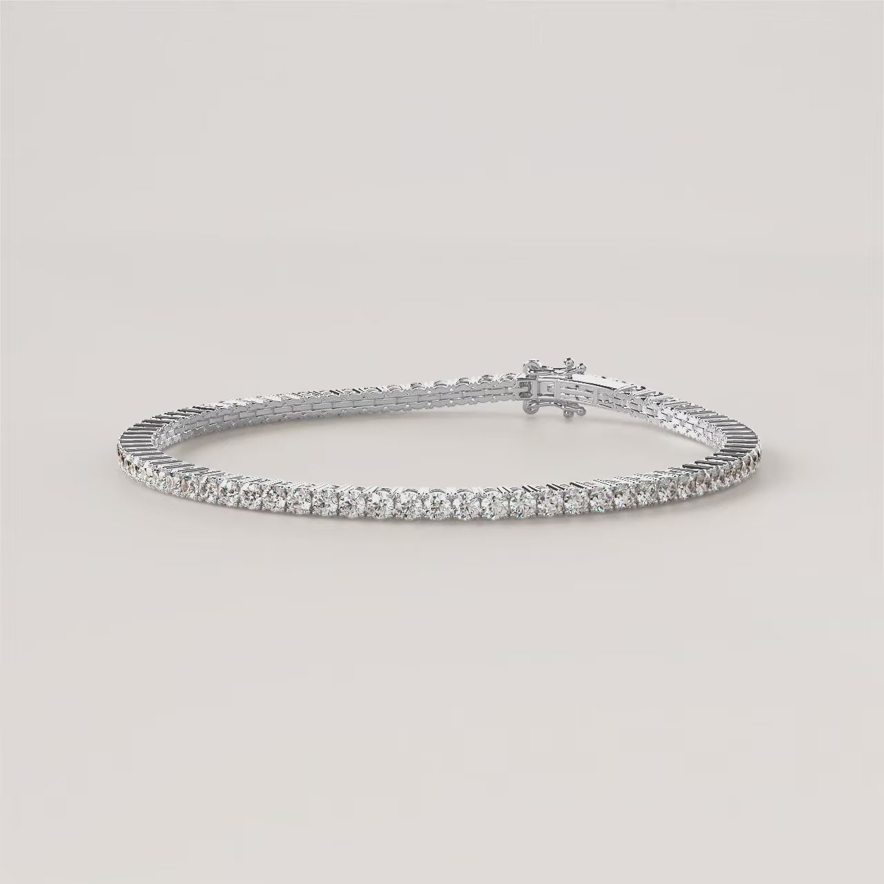 Round Lab Diamond Tennis Bracelet