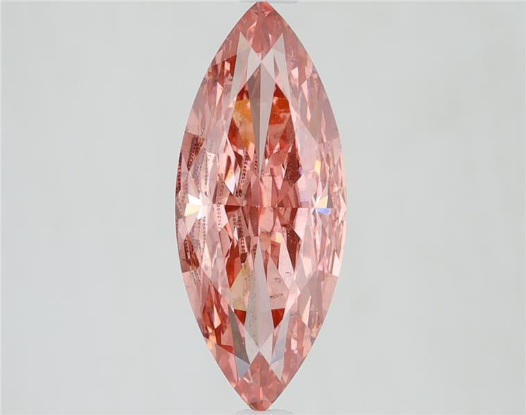 Marquise Cut Fancy Vivid Pink Lab Grown Diamond 1 CT