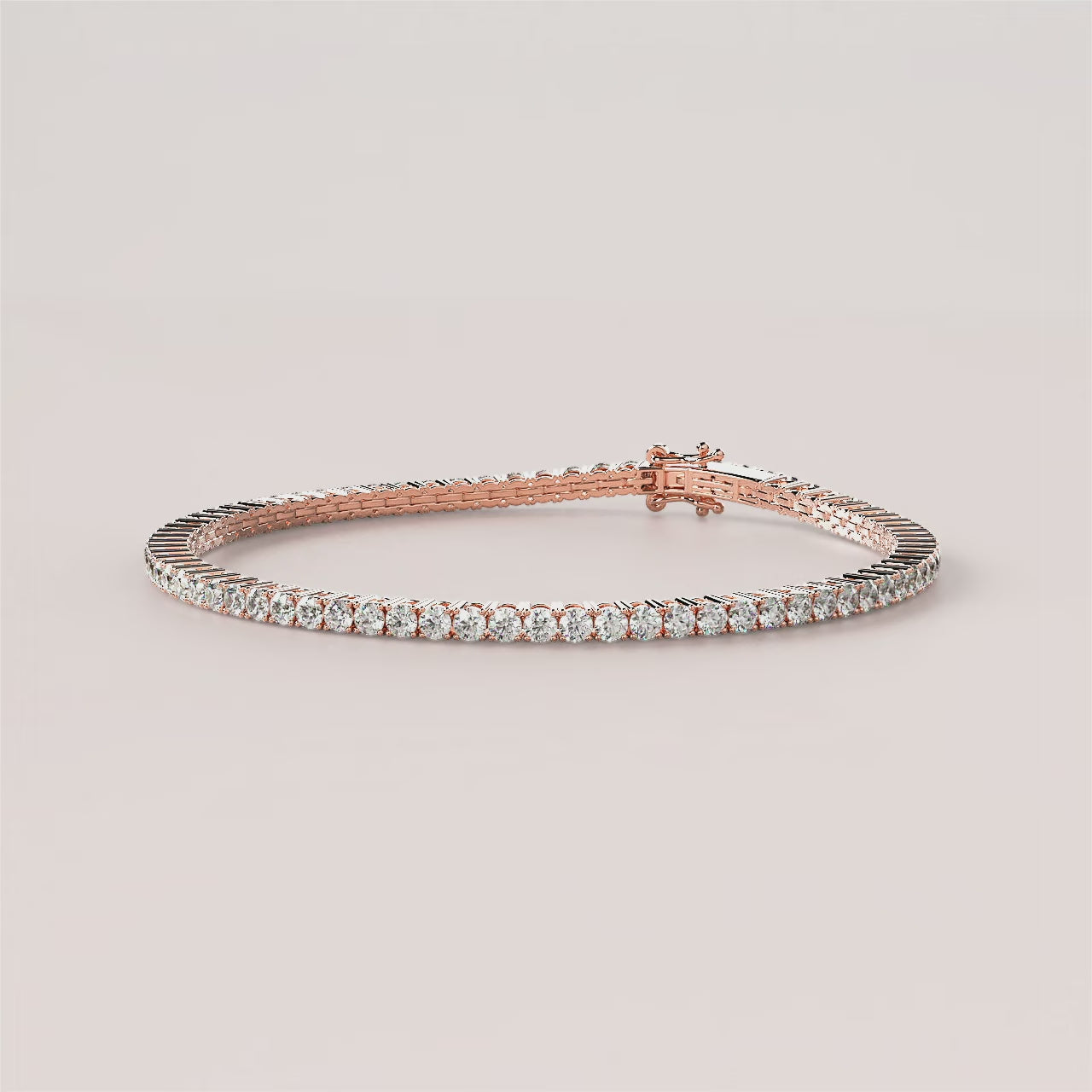 Round Lab Diamond Tennis Bracelet