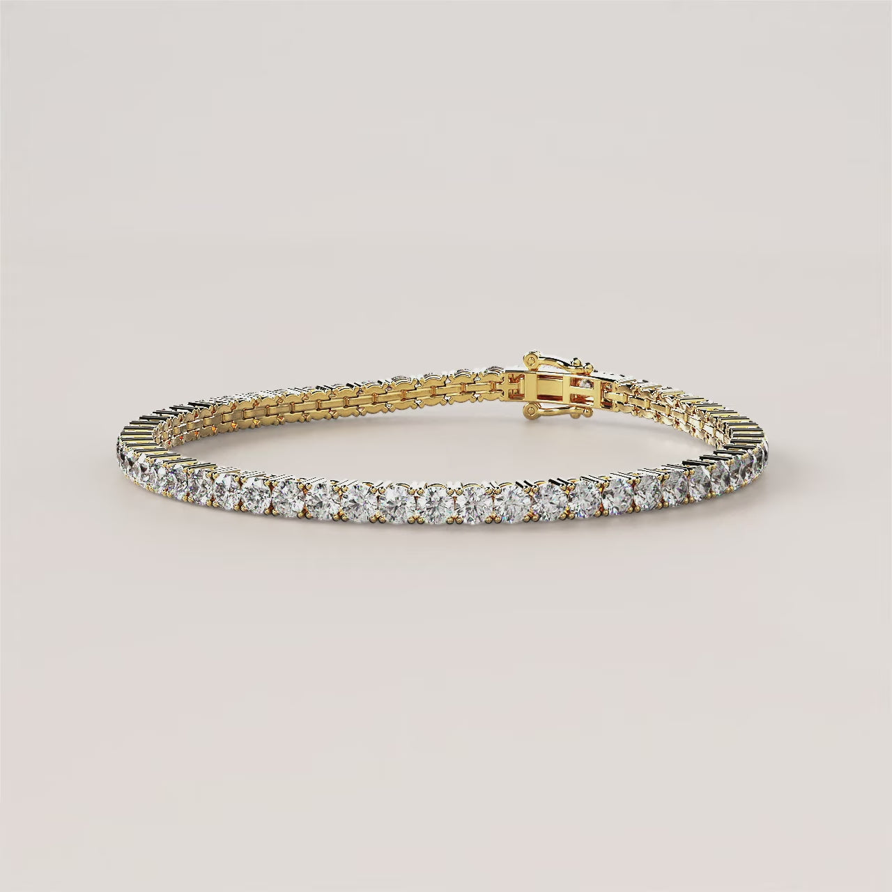 Round 8.10 CT Lab Grown Diamond Tennis Bracelet