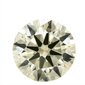 Round Cut Lab Grown Fancy Yellow Diamond 1 CT